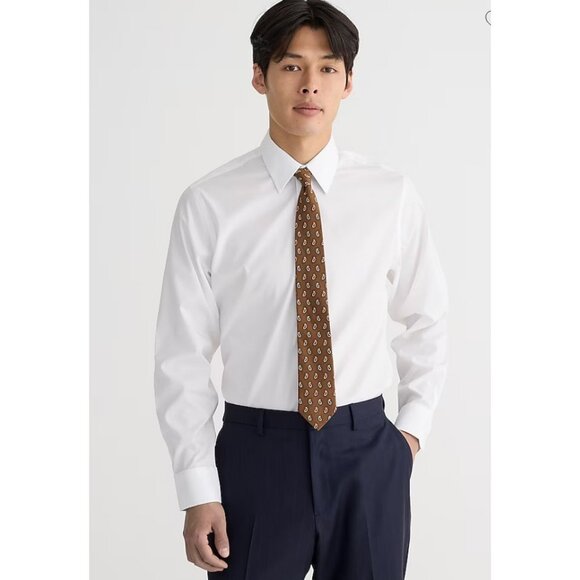 J. Crew Other - J.Crew $118 Slim Bowery wrinkle-free dress shirt with point collar Size L BM422